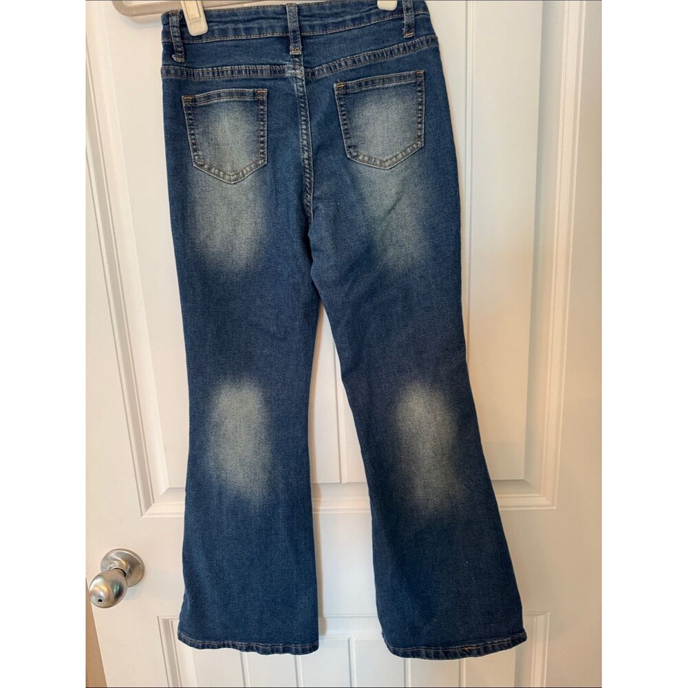 Kid’s Blue Flared Jeans - Classic Denim - Picture 2 of 2